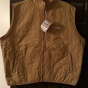 Drake Men's Quilted Brown Vest